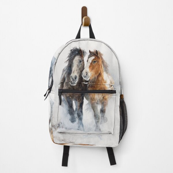 Item preview, A pair of Icelandic horses playing in a snowy landscape Horses in Motion designed and sold by CDC40.