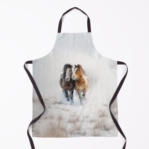 Item preview, A pair of Icelandic horses playing in a snowy landscape Horses in Motion designed and sold by CDC40.