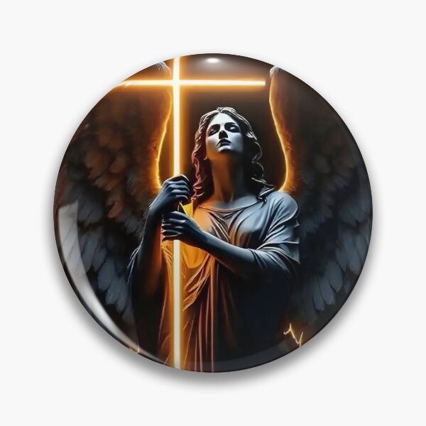 Artikelvorschau, Neon-Lichtengel – Leuchtende Flügel und Kreuz entworfen und verkauft von Syed-Artist.