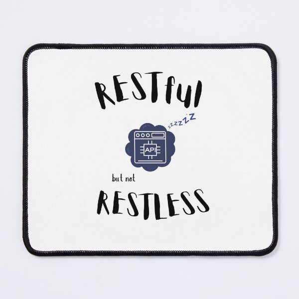 Item preview, RESTful but Not Restless – Backend Dev Tee for Chill Coders designed and sold by PixelNest-Haven.