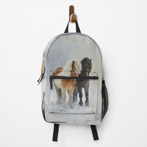 Item preview, A pair of Icelandic horses playing in a snowy landscape Horses in Motion designed and sold by CDC40.