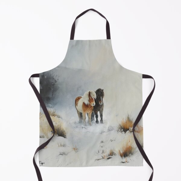 Item preview, A pair of Icelandic horses playing in a snowy landscape Horses in Motion designed and sold by CDC40.