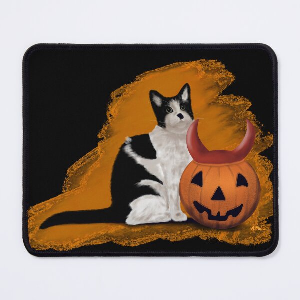 Item preview, Halloween Tuxedo Cat designed and sold by gracefullizard.