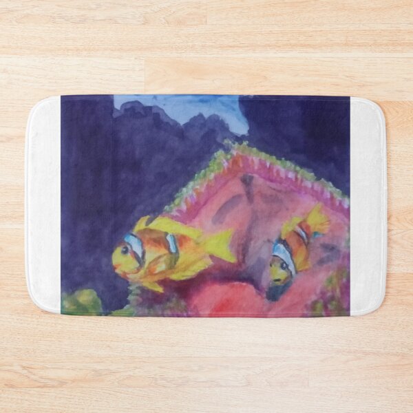 Item preview, Clownfish in anemone on the seabed designed and sold by nastjam2024.