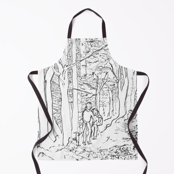 Item preview, Hikers in the forest (Textile printing) designed and sold by FredericBach.