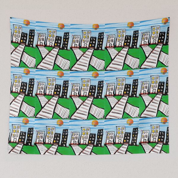Item preview, City Paths – The Warm Rhythm of Urban Life designed and sold by EvaArtHome.