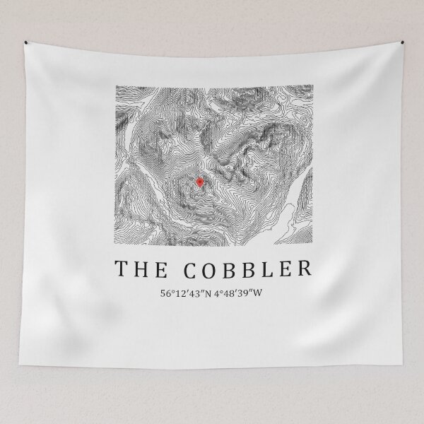 Item preview, Scottish Mountain The Cobbler Topographic Map Design - Scotland Hiking Gift Contour Line Art designed and sold by Loom on the Loch.