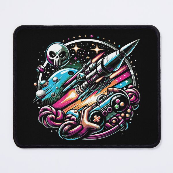 Item preview, Retro Space Shooter - Arcade Game Design with Rocket. designed and sold by The-T-In-Retro.