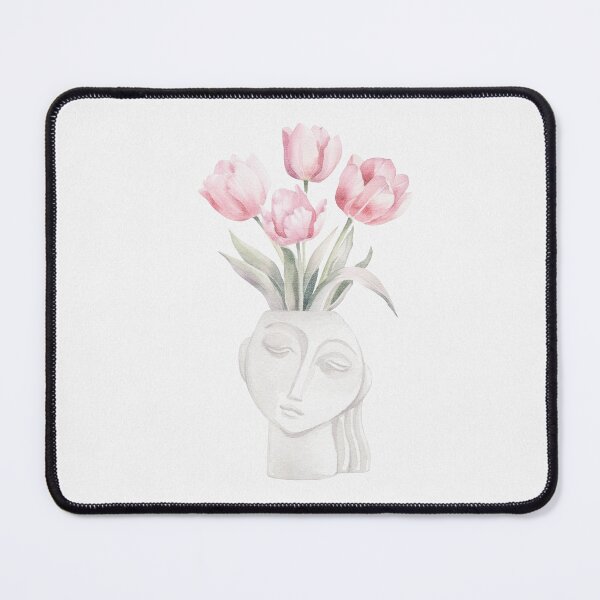 Item preview, floral flowers pink in vase designed and sold by Neranchara.