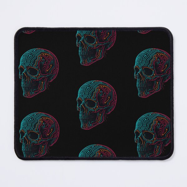 Item preview, Skull Circuit – Cyberpunk Tech Skull Art, Neon Glitch Cyber Skull Design, Digital Fusion Futuristic Aesthetic, Sci-Fi Skeleton Illustration designed and sold by OnPointOutfits.