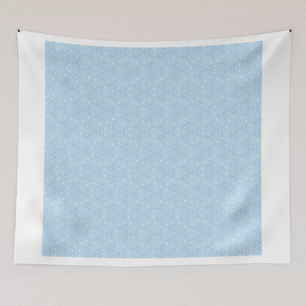 Item preview, Light blue seamless triangle and dot pattern background designed and sold by juthamas8426.