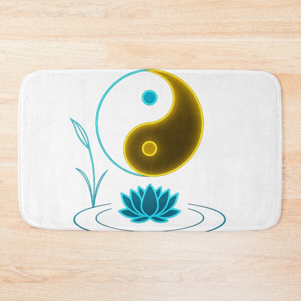 Item preview, "Floating Balance: Yin-Yang Over Lotus Waters designed and sold by © Zenscape Studio 2025.