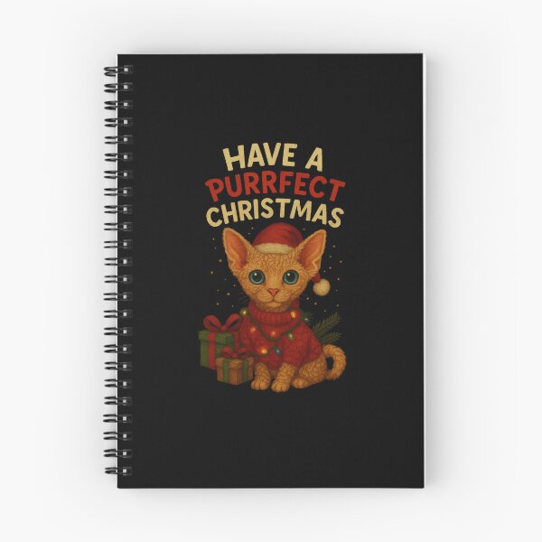 Item preview, Have a Purrfect Christmas Devon Rex Design designed and sold by Liv Solara.
