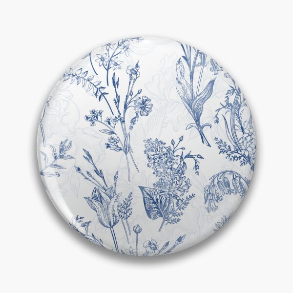 Item preview, Blue Floral Pattern designed and sold by matmazel.