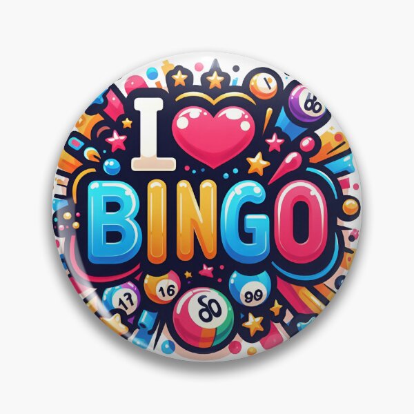 Item preview, I Love Bingo - Colorful Bingo Enthusiast Design. designed and sold by The-T-In-Retro.