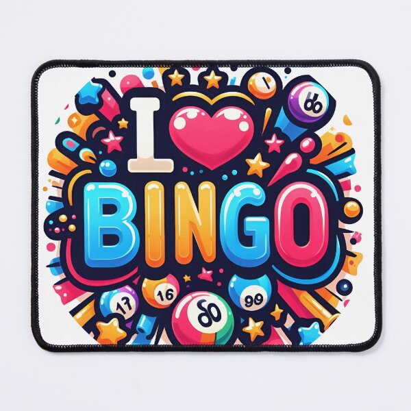 Item preview, I Love Bingo - Colorful Bingo Enthusiast Design. designed and sold by The-T-In-Retro.