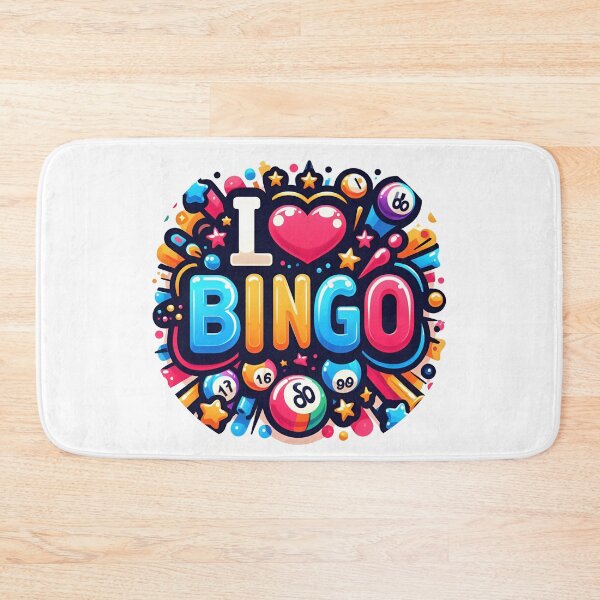 Item preview, I Love Bingo - Colorful Bingo Enthusiast Design. designed and sold by The-T-In-Retro.