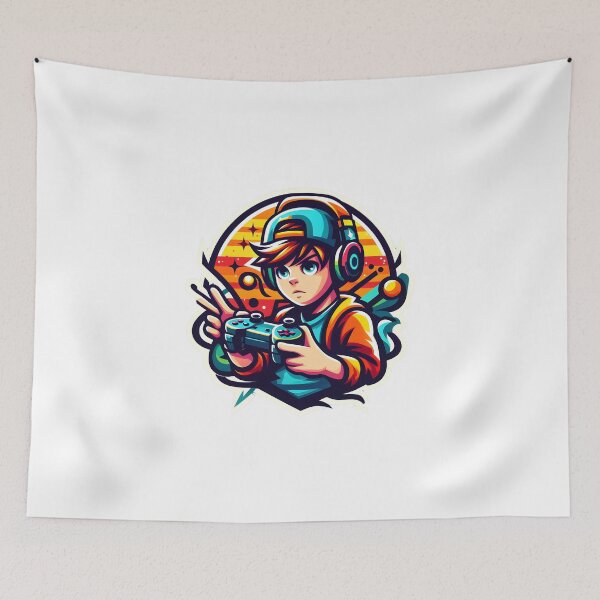 Item preview, Gamer Boy - Vibrant Cartoon Style Gaming Design. designed and sold by The-T-In-Retro.