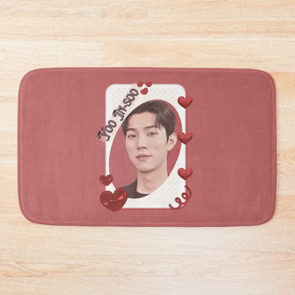 Item preview, Yoo In-soo Korean Actor Kdrama Group Card Red Aesthetic Collage Design designed and sold by AJUNICE STUDIO.