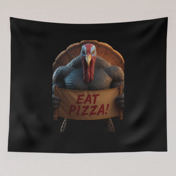 Item preview, Thanksgiving Turkey Says: Eat Pizza! designed and sold by Stanley the Creator.