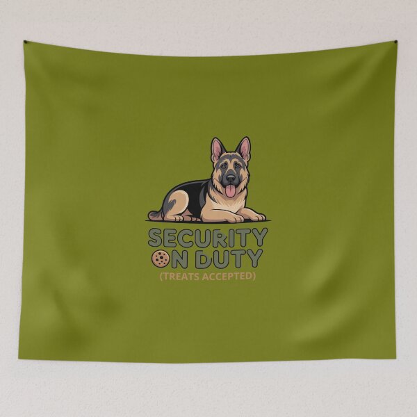 Item preview, German Shepherd Security On Duty (Treats Accepted) designed and sold by Kotalo.