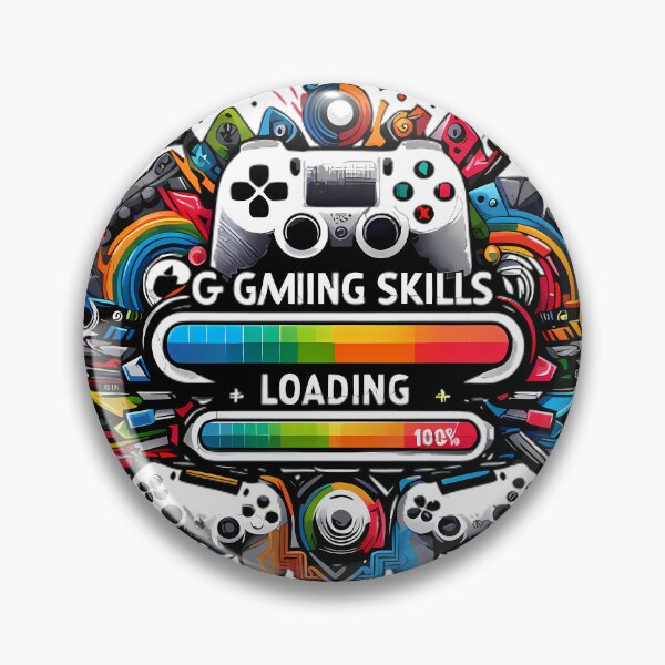 Item preview, Gaming Skills Loading 100% Complete Design designed and sold by DrawDrip.