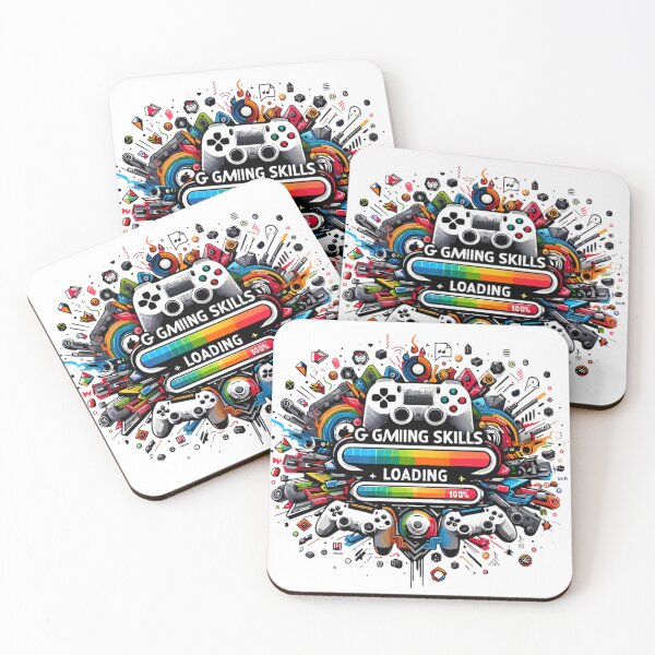Item preview, Gaming Skills Loading 100% Complete Design designed and sold by DrawDrip.