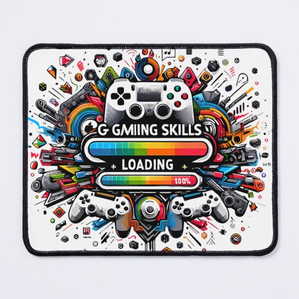 Item preview, Gaming Skills Loading 100% Complete Design designed and sold by DrawDrip.