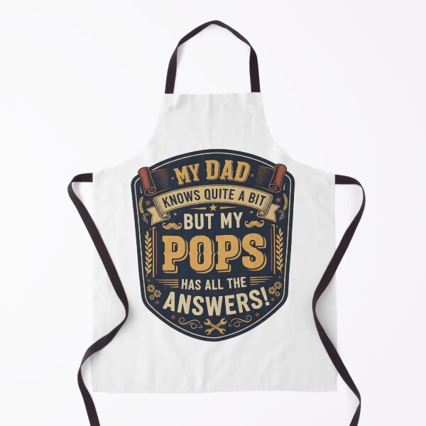 Item preview, My Dad Knows Quite a Bit but My Pops Has All the Answers Funny Father’s Day Quote designed and sold by BeLdiAuRa.
