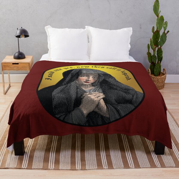 Item preview, Virgin Mary "I said one yes, now they call it legend." designed and sold by gayishdesign.