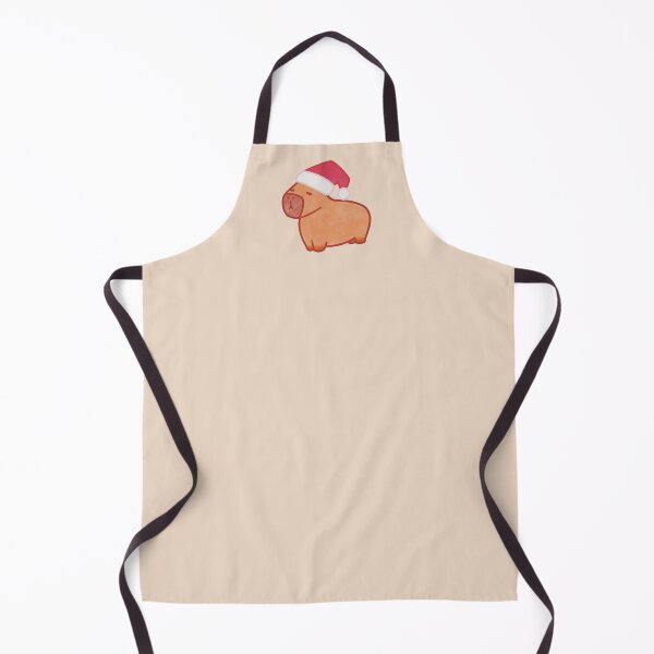 Item preview, cute christmas capybara with santa hat designed and sold by winterpumpkin.