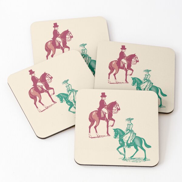 Item preview, Vintage Equestrian Duo designed and sold by S Schwartz Studio.