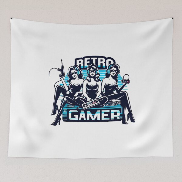 Item preview, Retro Gamer Girls - Vintage Gaming Iconic Art. designed and sold by The-T-In-Retro.