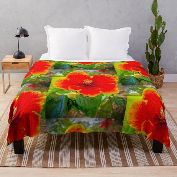 Item preview, Red Hibiscus Flower – Vibrant Tropical Bloom Photography designed and sold by TrisaThyme.