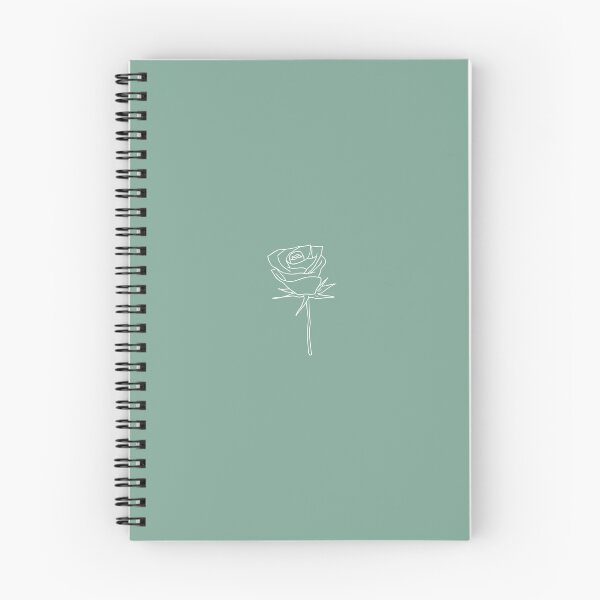 Item preview, Green notebook | Rose designed and sold by Lapetiteredac.