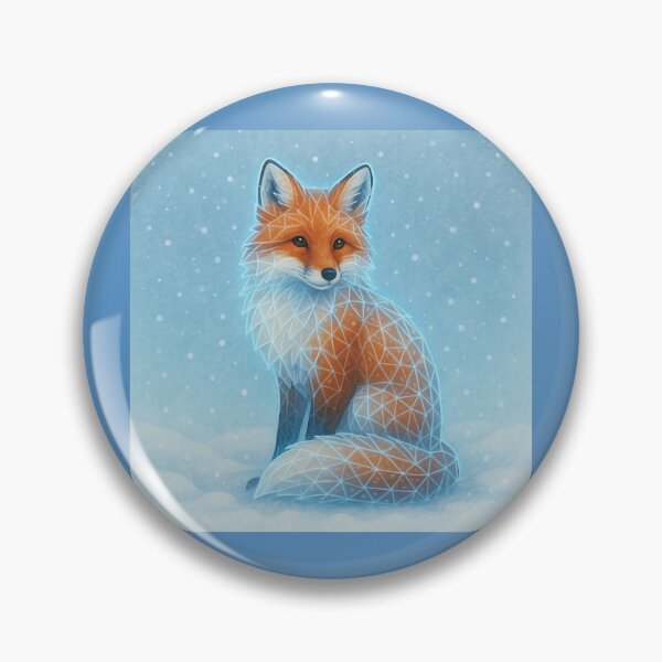 Item preview, Frostlight Fox – GeoWild Winter Spirit designed and sold by GeoWild Designs.