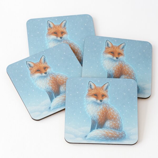 Item preview, Frostlight Fox – GeoWild Winter Spirit designed and sold by GeoWild Designs.