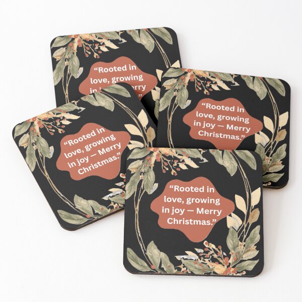 Item preview, Rooted in Love, Growing in Joy — Botanical Minimal Christmas Design | Nature-Inspired Holiday Gift Collection designed and sold by MotifShop2025.