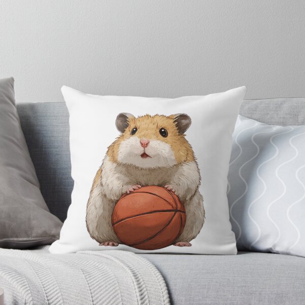 Item preview, Hámster jugando al baloncesto designed and sold by Inkspaced.