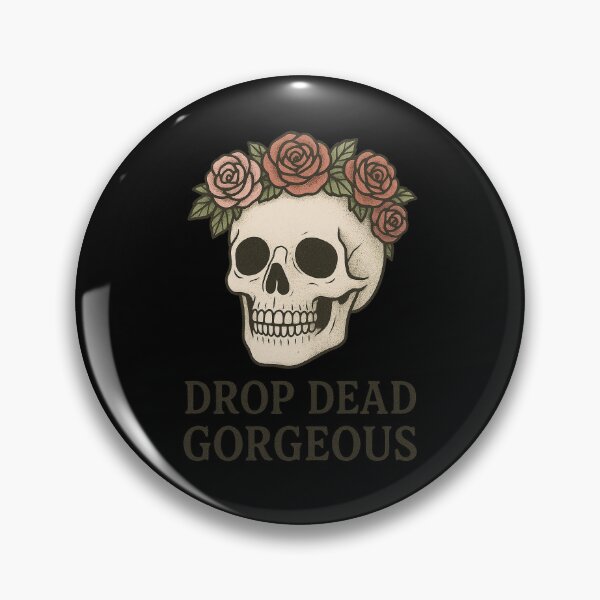 Item preview, Drop Dead Gorgeous – Floral Skull designed and sold by DreamMachine69.