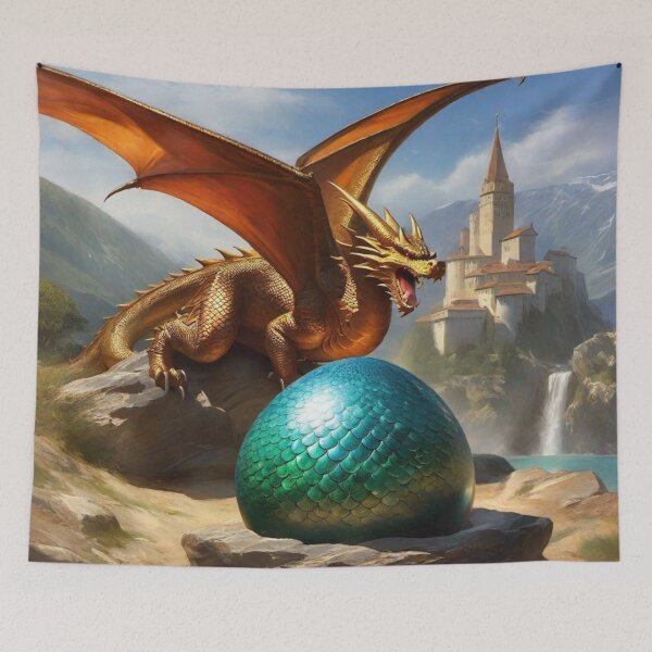 Item preview, The Guardian and the Turquoise Egg designed and sold by afrancisCL.
