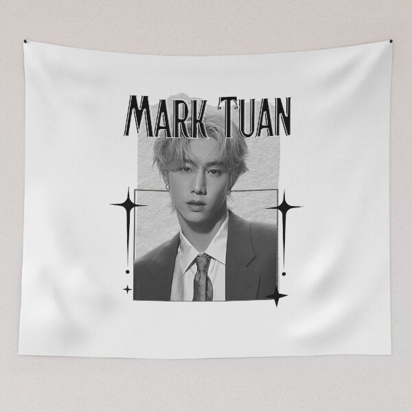 Item preview, Got 7 Mark Tuan Korean Boy Group KPop Scrapbook Collage Cozy Y2K Vintage Design designed and sold by HELL0WBELLO.
