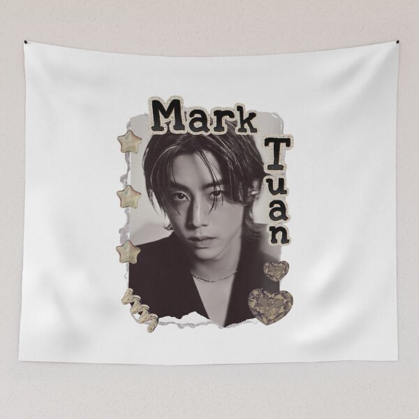 Item preview, Got 7 Mark Tuan Korean Boy Group KPop Korean Group Scrapbook Collage Cozy Y2K Vintage Design designed and sold by HELL0WBELLO.