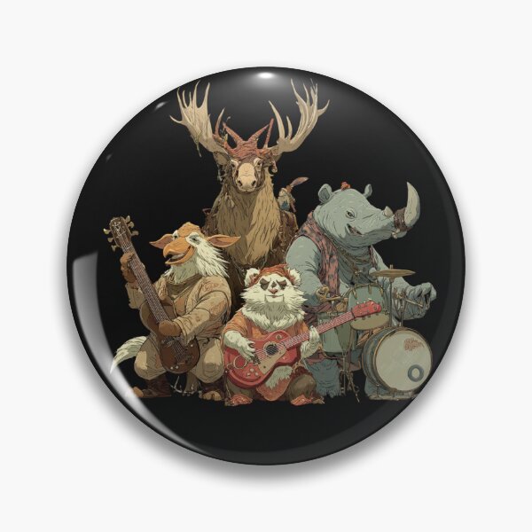 Item preview, Animal Band Funny Music Lover Design with Instruments designed and sold by Inkspaced.