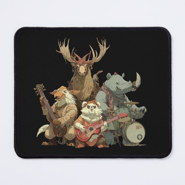 Item preview, Animal Band Funny Music Lover Design with Instruments designed and sold by Inkspaced.