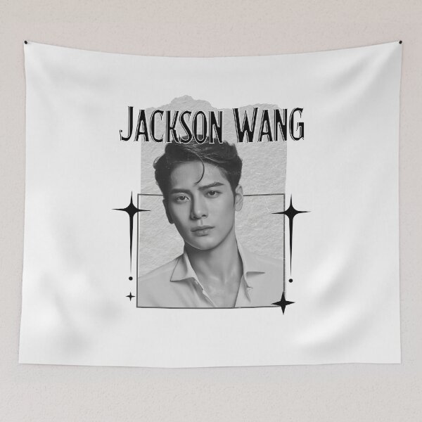 Item preview, Got 7 Jackson Wang Korean Boy Group KPop Scrapbook Collage Cozy Y2K Vintage Design designed and sold by HELL0WBELLO.