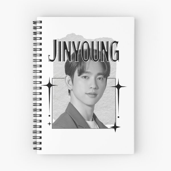 Item preview, Got 7 Jinyoung Korean Boy Group KPop Scrapbook Collage Cozy Y2K Vintage Design designed and sold by HELL0WBELLO.