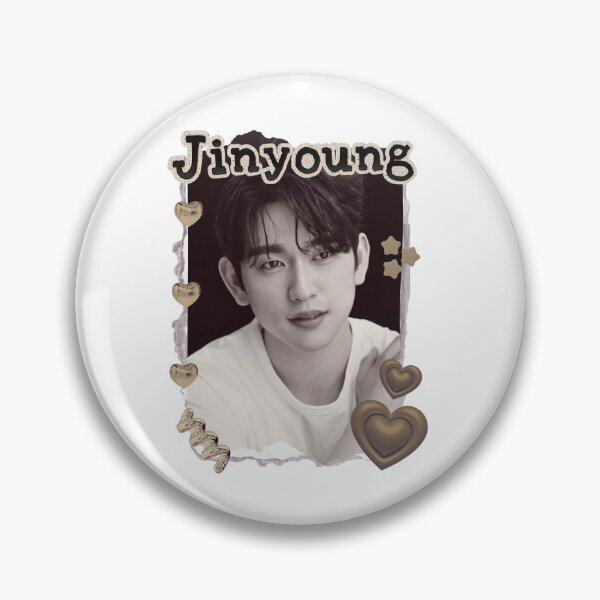 Item preview, Got 7 Jinyoung Korean Boy Group KPop Korean Group Scrapbook Collage Cozy Y2K Vintage Design designed and sold by HELL0WBELLO.