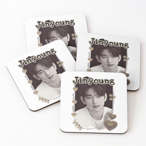 Item preview, Got 7 Jinyoung Korean Boy Group KPop Korean Group Scrapbook Collage Cozy Y2K Vintage Design designed and sold by HELL0WBELLO.