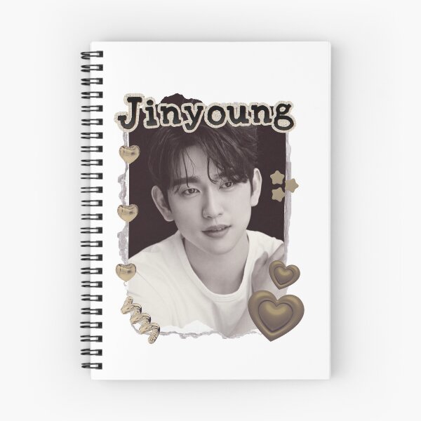 Item preview, Got 7 Jinyoung Korean Boy Group KPop Korean Group Scrapbook Collage Cozy Y2K Vintage Design designed and sold by HELL0WBELLO.